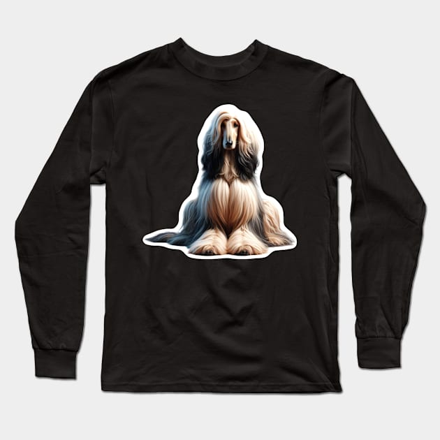 Afghan Hound Long Sleeve T-Shirt by millersye